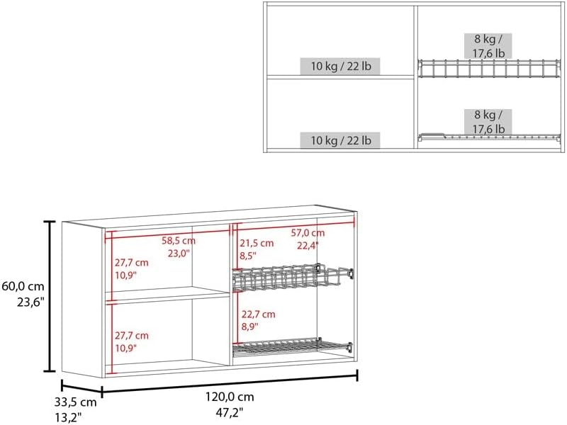 Pantry Sideboard Wall Cabinet, Saving Space Storage Cabinet for Kitchen Closet,for Kitchen Home