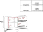 Pantry Sideboard Wall Cabinet, Saving Space Storage Cabinet for Kitchen Closet,for Kitchen Home