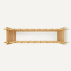 Amazon Basics Stackable Natural Bamboo Wine Rack, 36 Bottle Capacity, Easy to Assemble