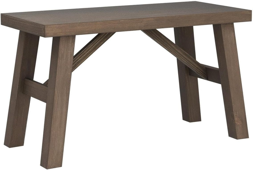Wnutrees Sawmill Wood Bench, 30" Farmhouse Entryway Bench for Living Dining Room, Rustic Entry Way Benches Seat, Solid Wood, Handcraft Finshed, Natural