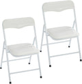 Heritage Kids Padded Folding Chair for Kids, Set of 2, White, Ages 3+