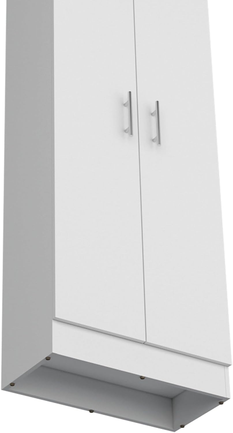 Contemporary Pantry Cabinet, Modern Storage Cabinet with 5 Internal Shelves and 2 Doors,for Kitchen Home