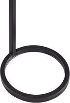 Penau Round Metal Accent Table, Antique Bronze Finish, Geometric Openwork Design, Small Side Table for Living Room Sofa Bedside, Felt Floor Pads, 10 x 10 x 24.38 Inchs