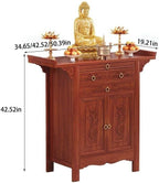 Altar Table,Buddhist Altar Cabinet,Bamboo Shrine Table, Alter Tables for Spiritual(42.52in)