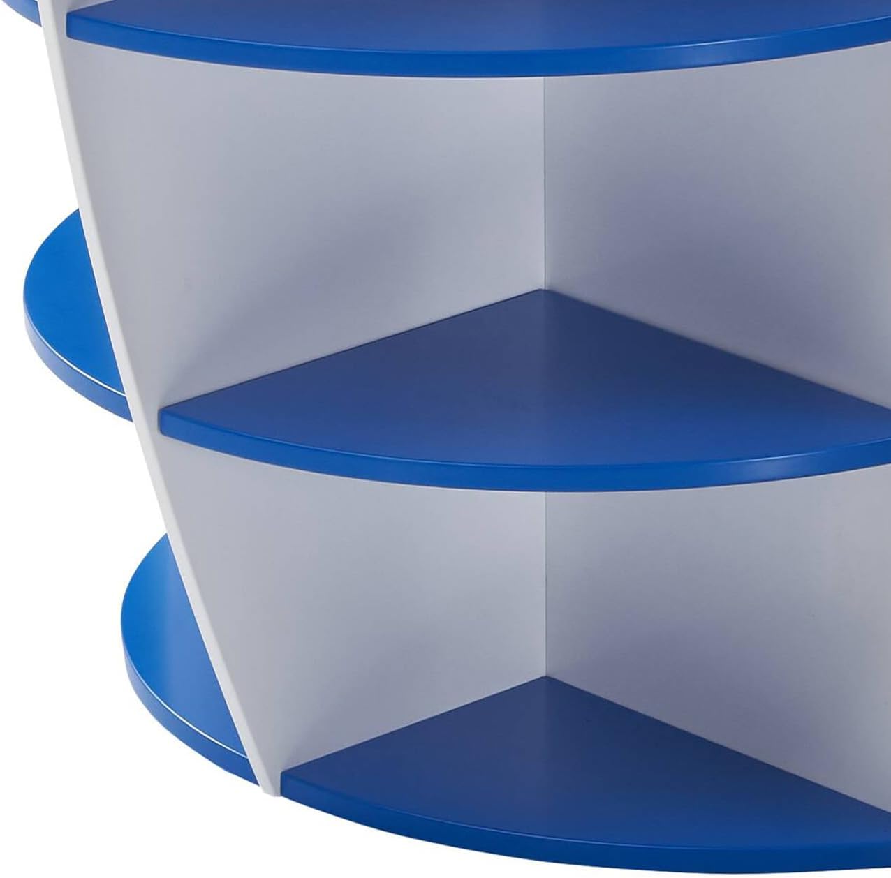 Sky Blue and White Twin,Twin Boat Shaped Bunk Bed
