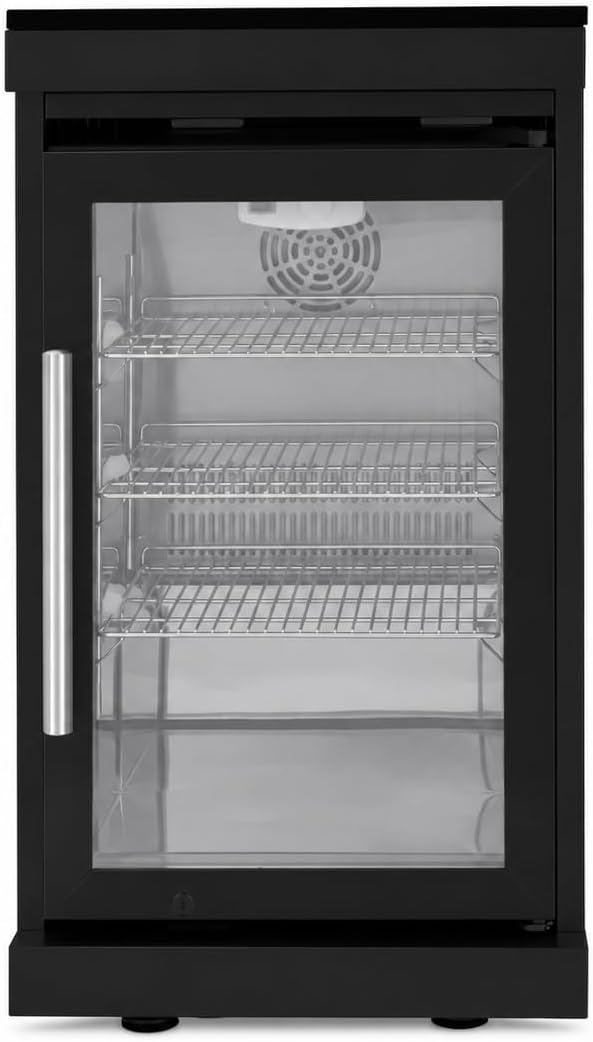Outdoor Kitchen Fridge Cabinet, 68L Undercounter Beverage Cooler Refrigerator Island with Granite Countertop, Built-in Stainless Steel 120 Cans Drink Center with Wheels