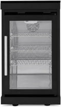 Outdoor Kitchen Fridge Cabinet, 68L Undercounter Beverage Cooler Refrigerator Island with Granite Countertop, Built-in Stainless Steel 120 Cans Drink Center with Wheels