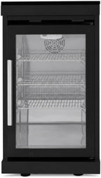 Outdoor Kitchen Fridge Cabinet, 68L Undercounter Beverage Cooler Refrigerator Island with Granite Countertop, Built-in Stainless Steel 120 Cans Drink Center with Wheels