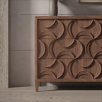 Entryway Cabinet Modern Sideboard Living Room Decorative Cabinet Wooden Entrance Cabinet Suitable for Dining Room, Home and Kitchen Sideboard Storage Cabinet(S:120 * 40 * 85CM)