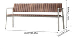 Patio Benches for Outdoors Park Chair Courtyard Garden Leisure Outdoor Bench Wrought Iron Plastic Wood Stainless Steel Simple Garden Benches for Outdoors