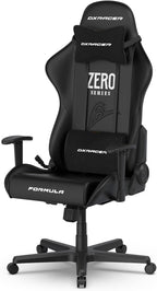 DXRacer Formula L Ergonomic Gaming Chair for Adults, Reclining Video Office Computer Chair with Lumbar Support and Headrest, Racing Style Height Adjustable (PVC Synthetic Leather, Zero)