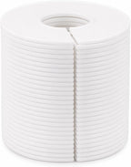 18 Pack White Acrylic Shelf Dividers for Closet Organization | Fits wooden shelves to organize clothing, linens, pantry items, and office supplies in closets, kitchens, and bedrooms.