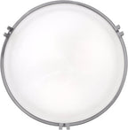 Possini Euro Design Modern Ceiling Light Flush Mount Fixture 16 3/4" Wide Brushed Nickel Silver Metal Marbleized Glass Shade for Bedroom Kitchen Living Room Family Hallway Bathroom House Dining