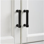 Maykoosh Pantry Cabinet - Distressed White Kitchen Storage - Adjustable Shelves & Drawer