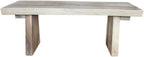 Haussmann Natural Edge Bench 48 in x 17-20 x 18 in H KD Agate Grey