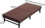 Camping Bed 1.5-Meter-Wide Folding Bed for Home Use, Small-Sized Apartment, Shared, Office Nap, Hotel Extra Folding Bed(Gris)