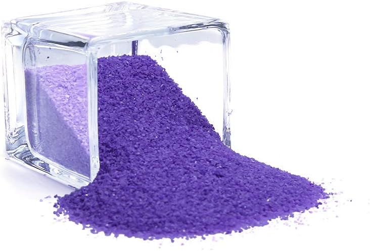 WGVI WGV Unity Colored Coarse Sand 1 Pound DIY Crafts, Vase Filler, Planter Terrarium Centerpiece Design for Wedding Party Event Home Office Garden Decor, Purple