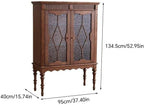 Entryway Cabinet Solid Wood Dining Sideboard Living Room Storage Cabinet Wall Wine Display Cabinet Sideboard Storage Cabinet