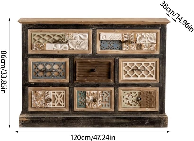 Entryway Cabinet Chinese Solid Wood Sideboard Cabinet Console Dining Room Storage Buffet Cabinet Living Room Decorative Cabinet Sideboard Storage Cabinet