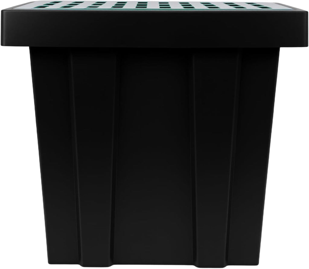 Square Catch Basin with Fiberglass Grate & Debris Basket PE Integrated Rainwater Well Infiltration Collection Well Municipal Pipeline & Commercial Use