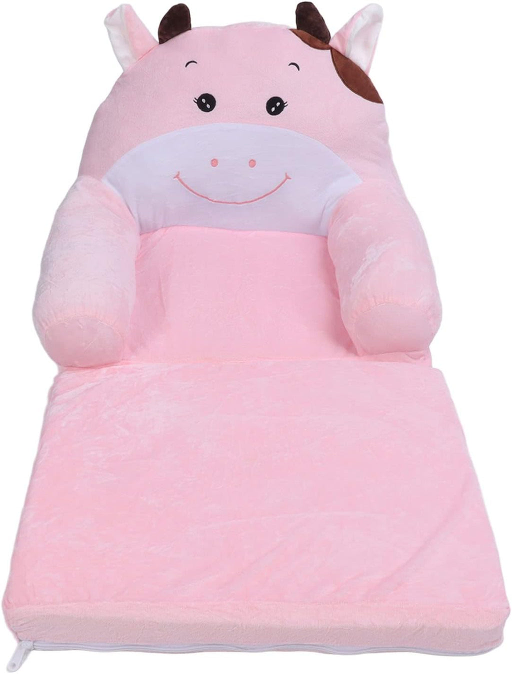 Foldable Kids Sofa Cute Cartoon Soft Comfortable Children Folding Couch Sofa Bed for Boys Girls Bedroom (2 Layers)