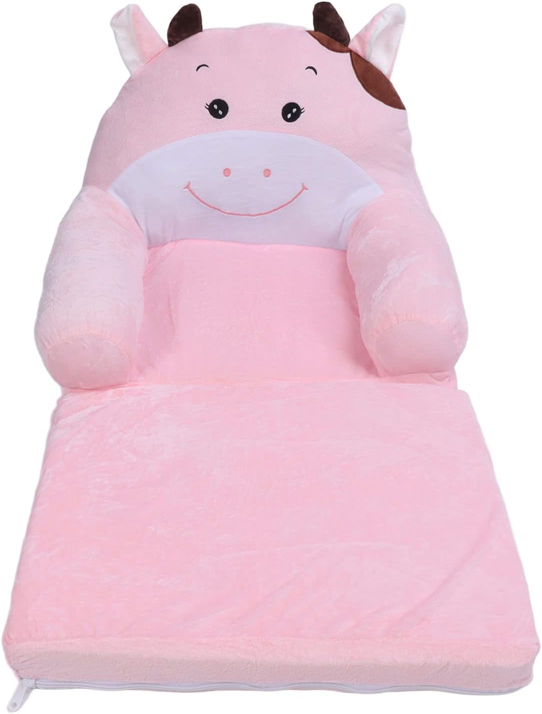 Foldable Kids Sofa Cute Cartoon Soft Comfortable Children Folding Couch Sofa Bed for Boys Girls Bedroom (2 Layers)