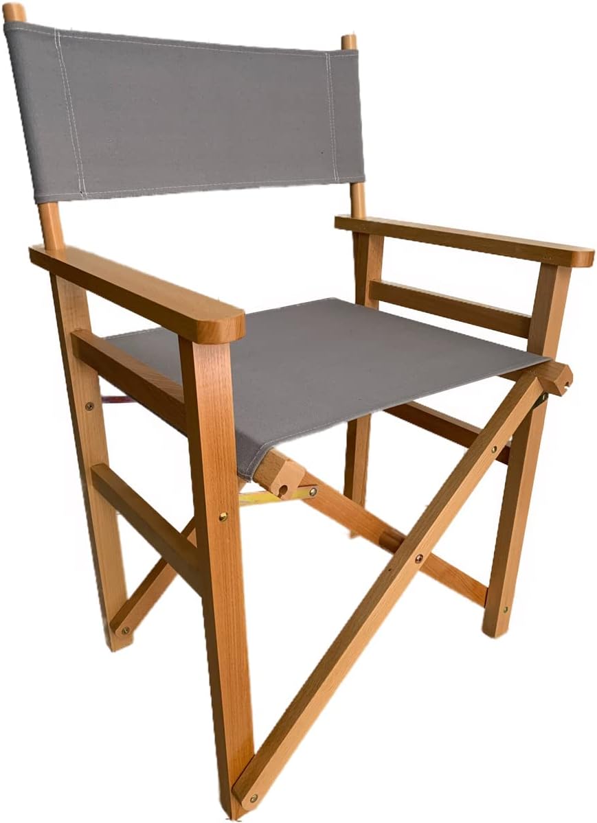 Upone 2 Set (4pcs) 20.86" L x 16.14" W Directors Chair Canvas Replacement Covers Kit for Directors Chairs,Movie Chair Replacement Canvas Oxford Cloth Cover for Home Director Chair Large Size (Grey)