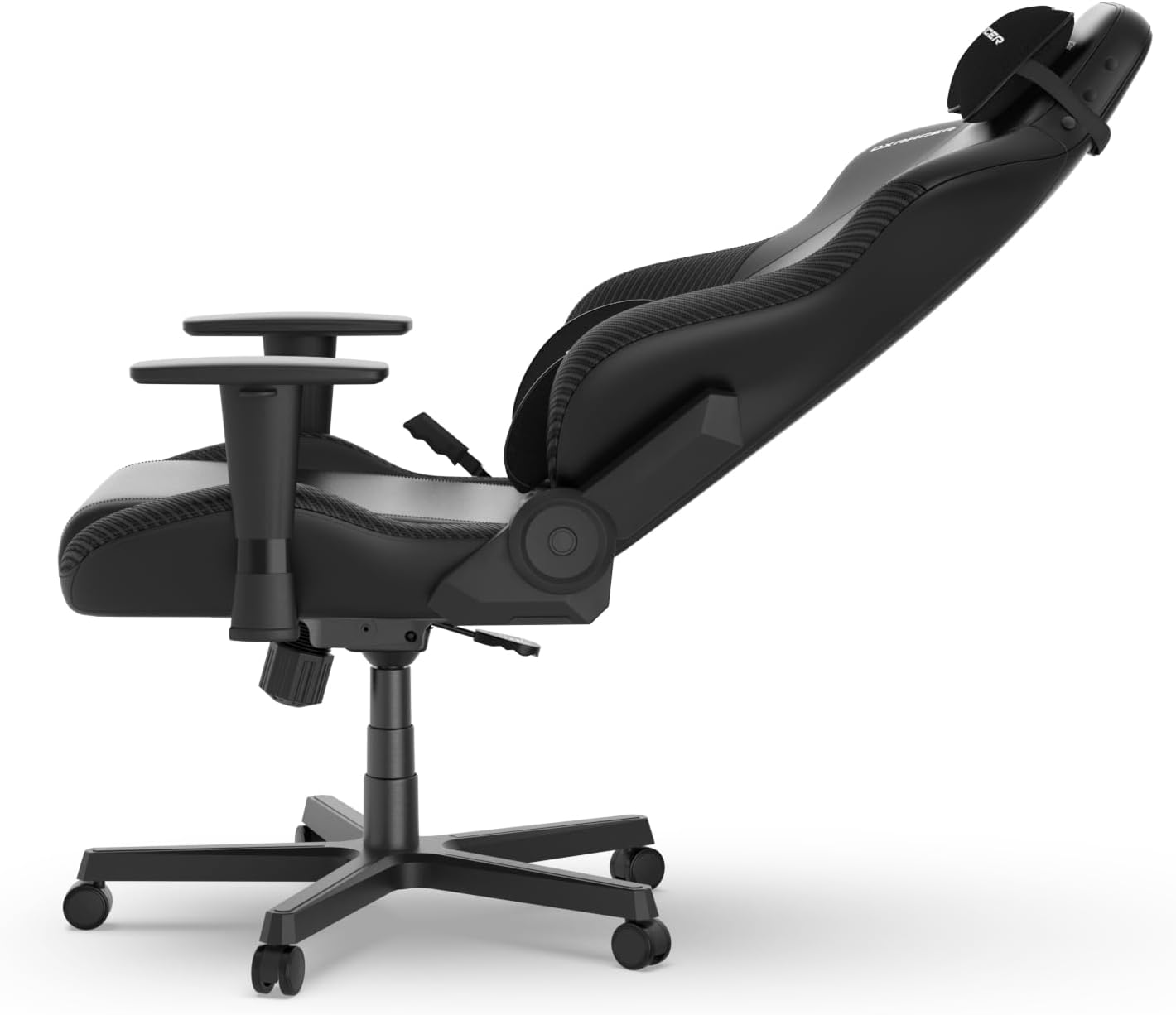 DXRacer Drifting Computer Gaming Chair - Ergonomic Office Chair with Adjustable Recline, Rocking, Cooling Gel Foam Headrest, 3D Armrests, Memory Foam Lumbar Support, Large, Black