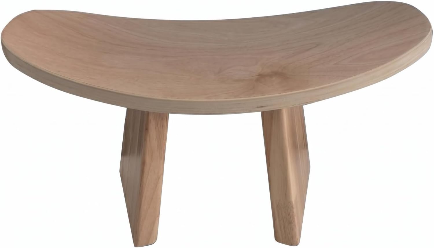 Mindful Kneeling Stool Solid Wood Meditation Stool Smooth Home Seating, Natural Wood Color, Medium 42 21 18 CM