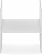 Furinno Cubicle Cube Insert, H-Shelf Cube Organizer, 2-Tier Shelf Accessory, Fits into Furinno Triple Thick Cubes, IKEA Kallax, for Organizers and Storage, White