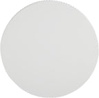 ø11.75'' Faux Stone Side Table Round End Table for Living Room, Modern Contemporary Pedestal Plant Stand, MGO Lightweight Concrete Material for Outdoor & Indoor, No Assembly, White