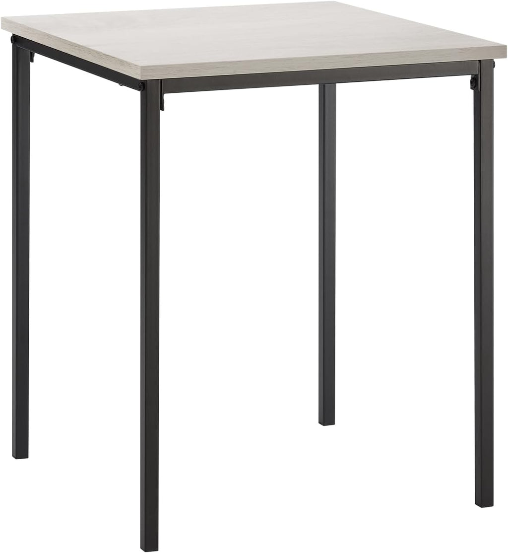 Monarch Specialties I 3826 Accent Table, 22" H, Side Table, End, Small, Nightstand, Square, Bedroom, Living Room, Washed Oak Laminate, Black Metal, Contemporary