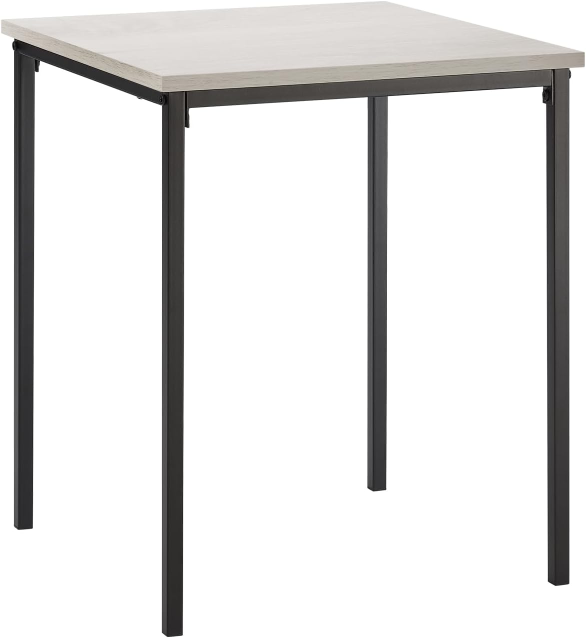 Monarch Specialties I 3826 Accent Table, 22" H, Side Table, End, Small, Nightstand, Square, Bedroom, Living Room, Washed Oak Laminate, Black Metal, Contemporary
