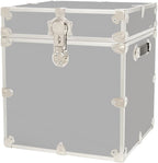 Rhino Trunk & Case Classic Cube Trunk - Home Storage Box, College Footlocker and Seating - 18"x18"x20", 1500+ lbs Capacity, Many Colors, Soft-Close Lid. USA Made Secure Dorm Furniture & Organization