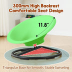 Spinning Chair for Autistic Kids, Sit and Spin Autism Toys for Age 3+, Sensory Swivel Chair Enhancing Motor Skills, Educational Indoor & Outdoor Toys (Green)