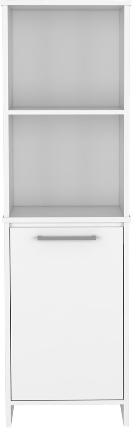 Farmhouse Kitchen Pantry Feery, Single Door Cabinet, Interior and External Shelves,for Kitchen Home