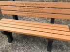 Buddy Bench with Recycled Plastic Frames (Any Color)