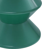 Creative Plastic Side Table - Modern Round Multi-Layer End Table for Sofa, Bedroom & Apartment, Nightstand with Vintage Design (Green)