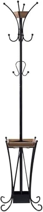 Artesa Coat Rack With Umbrella Stand And Removable Tray, Black - 5215210