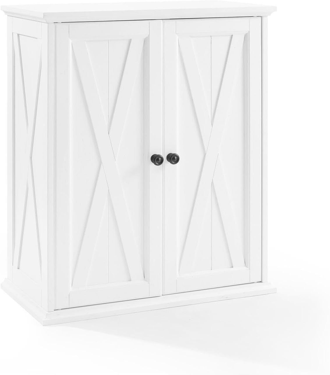 HomeStock Pantry Cabinet - Stackable Kitchen Storage, Adjustable Shelves, White Finish