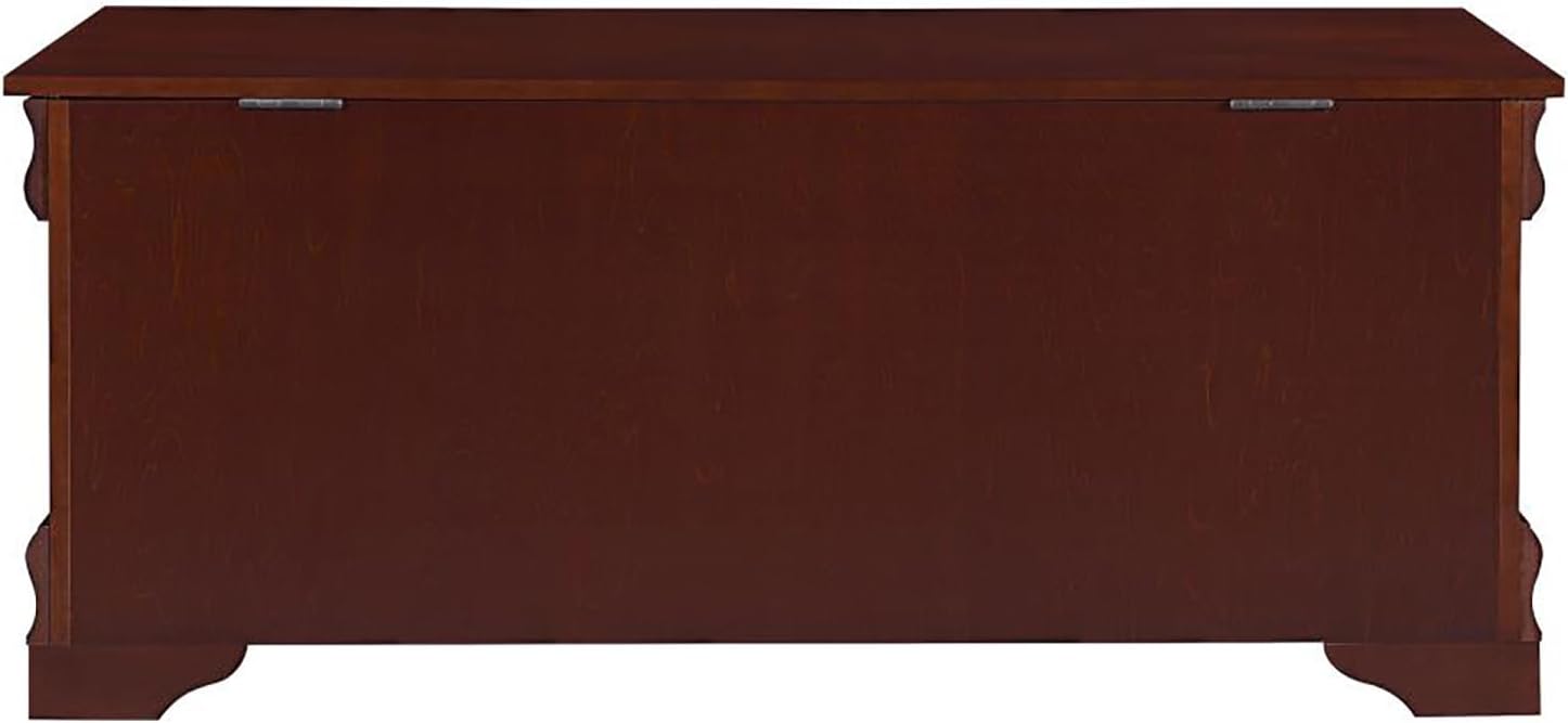 Warm Brown Cedar Chest - Wood Lined Storage Cozy Winter Family-Friendly Decor