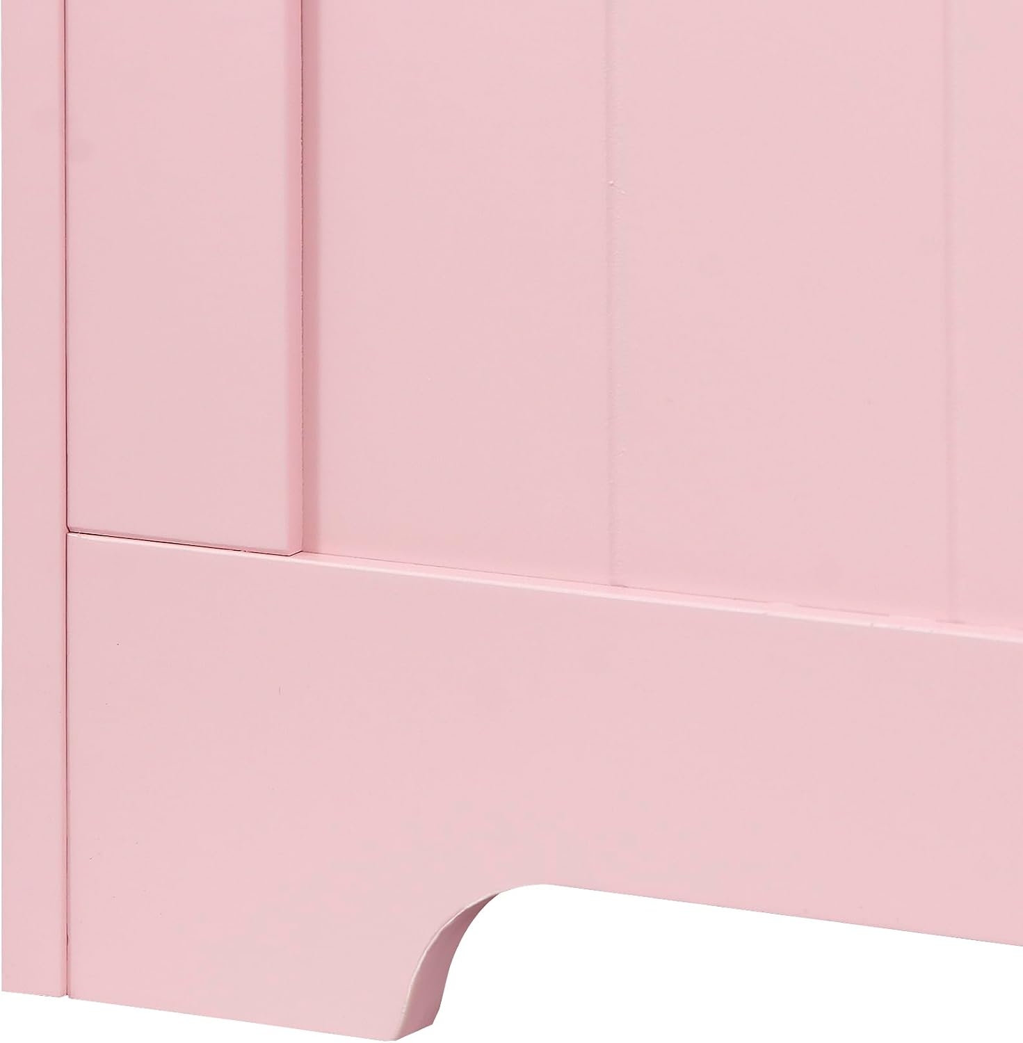 JungleA 30'' Box Storage Chest Trunk, Wooden Storage Bench Organizer Box Shoe Blanket Chest, w/2 Safety Hinges, for Living Room, Bedroom, Entryway, Pink