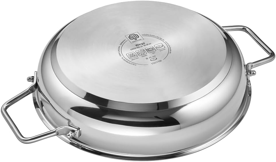 Schulte-Ufer Wega 64056-965-26 Coated Sauté Pan Stainless Steel with a Diameter of 26 cm