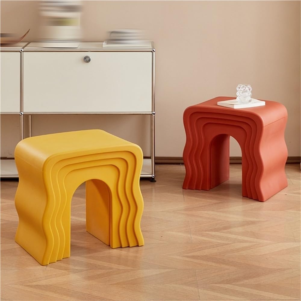 Modern Minimalist Side Table - Multifunctional Small End Table for Living Room, Bedroom, Office & Bathroom - Stylish Nightstand for Space-Saving & Decor (Beige)