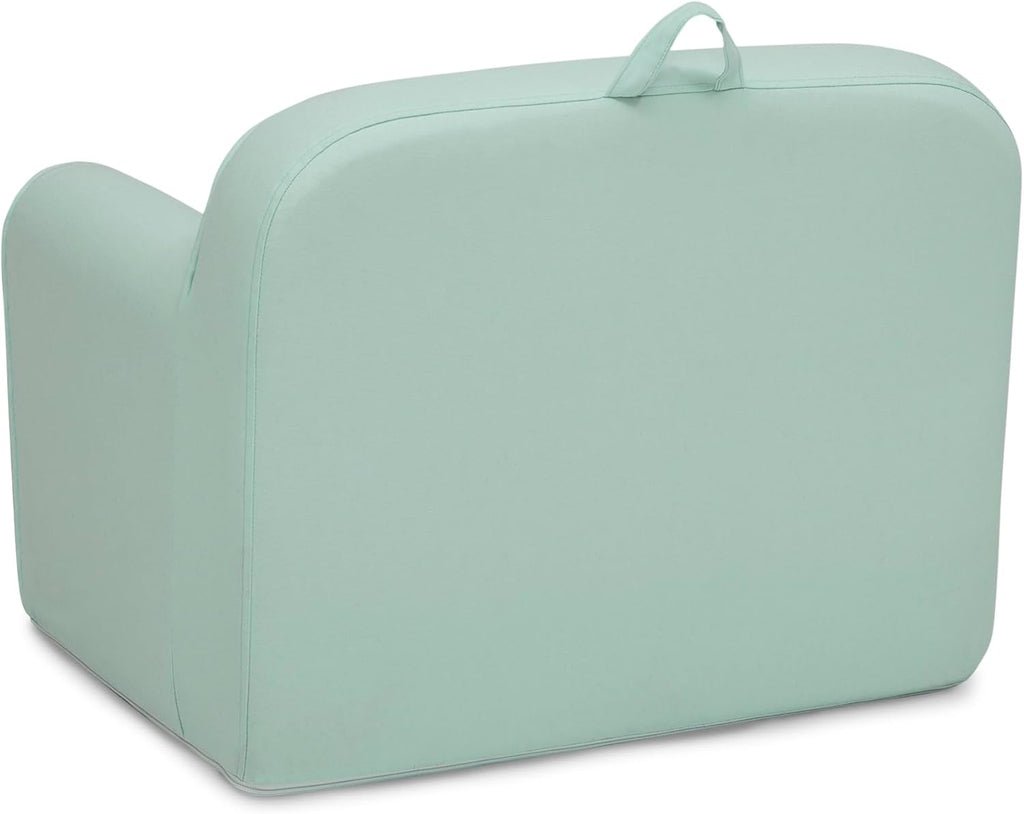 Delta Children Cozee Chair -Foam Kids Chair for Ages 18 Months and Up, Sage