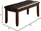 Milton Greens Stars Alicante Bench, 48 by 17 by 19-Inch, Dark Brown