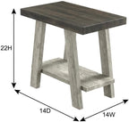 Furnifact Brown, Side Table, MDF Construction, Open Shelf, Durable Home Design, Warm Stylish Finish, Quality Build for Home