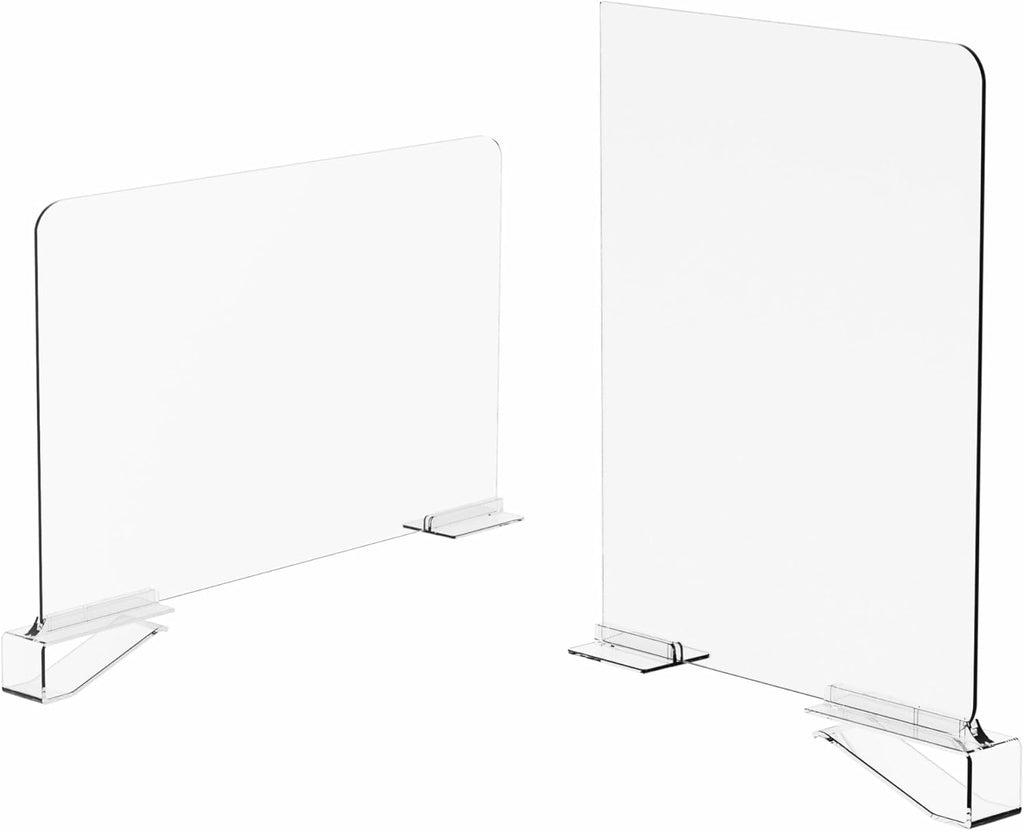 Yieach Adjustable Height Clear Shelf Dividers,6 Pack Acrylic Closet Shelf Dividers for Organization,11.1 Inch Tall Vertical Plastic Shelf Separators for Towel,Sweater,Towel Organizers and Bookshelf