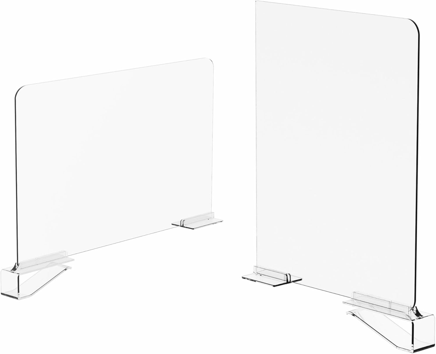 Yieach Adjustable Height Clear Shelf Dividers,6 Pack Acrylic Closet Shelf Dividers for Organization,11.1 Inch Tall Vertical Plastic Shelf Separators for Towel,Sweater,Towel Organizers and Bookshelf
