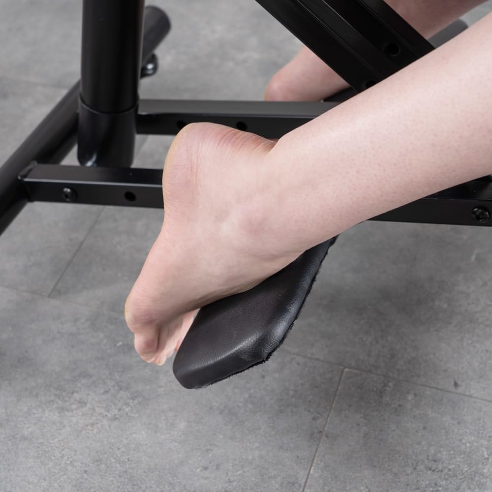 Ergonomic Kneeling Chair with Back Support and Wheels, Adjustable Balance Chair for Office and Home, Black